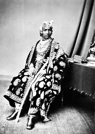 Maharaja of Alwar by British Photographer